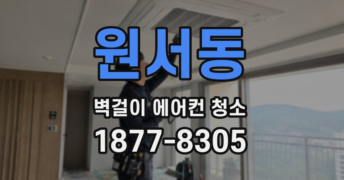 원서동 벽걸이 에어컨 청소