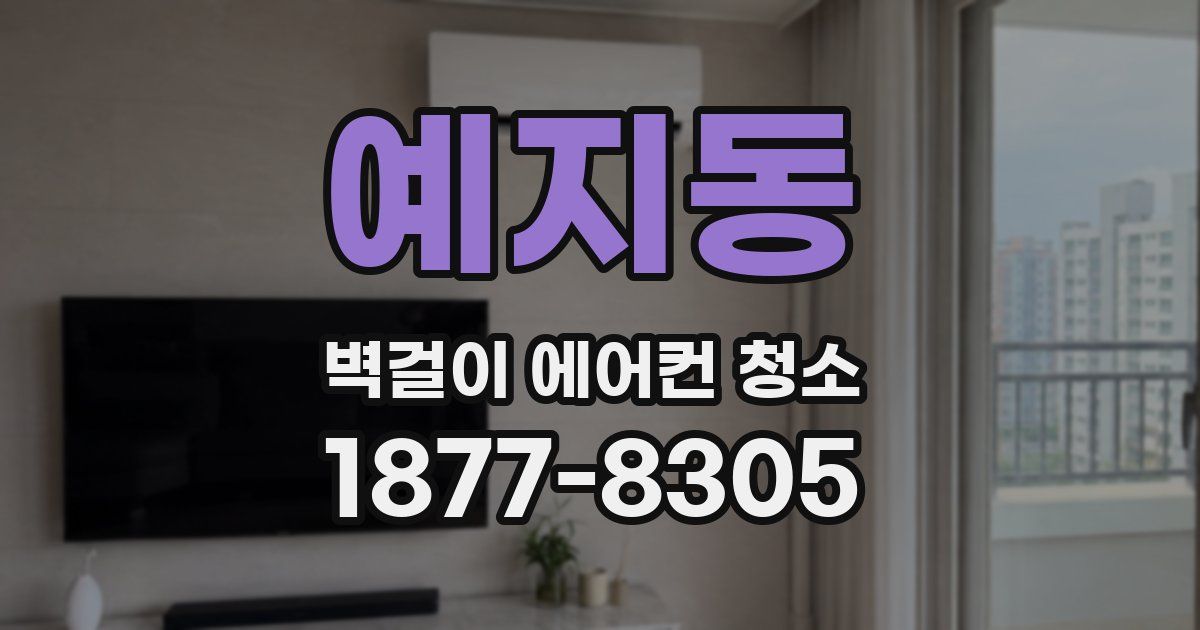 예지동 벽걸이 에어컨 청소