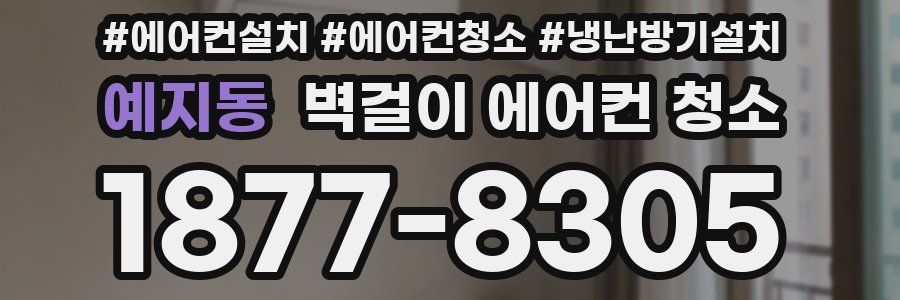 예지동 벽걸이 에어컨 청소