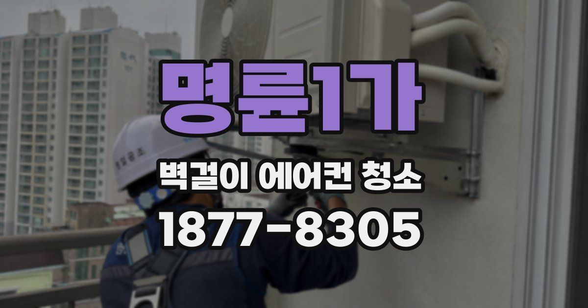 명륜1가 벽걸이 에어컨 청소