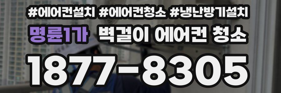 명륜1가 벽걸이 에어컨 청소