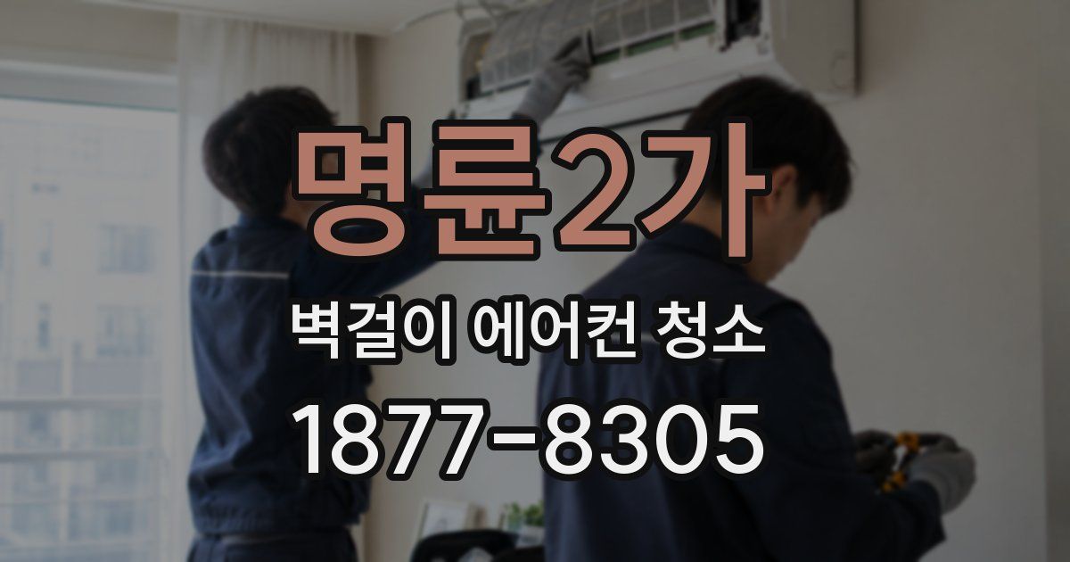 명륜2가 벽걸이 에어컨 청소