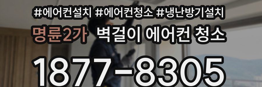 명륜2가 벽걸이 에어컨 청소