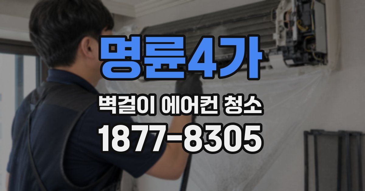 명륜4가 벽걸이 에어컨 청소