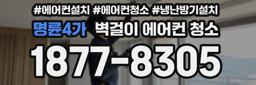 명륜4가 벽걸이 에어컨 청소