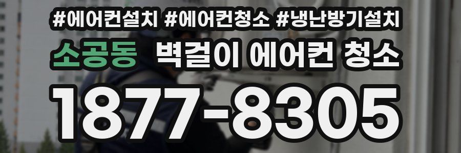 소공동 벽걸이 에어컨 청소