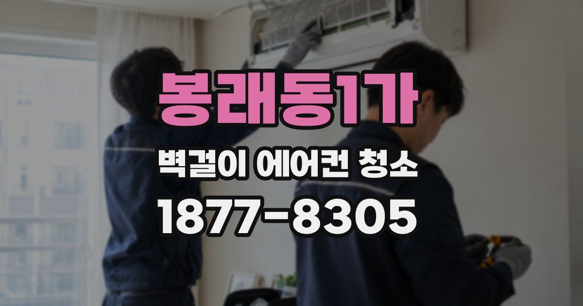 봉래동1가 벽걸이 에어컨 청소