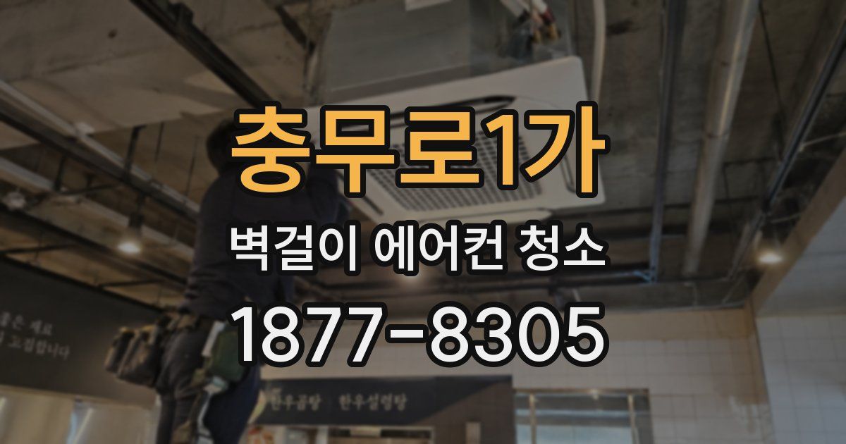 충무로1가 벽걸이 에어컨 청소