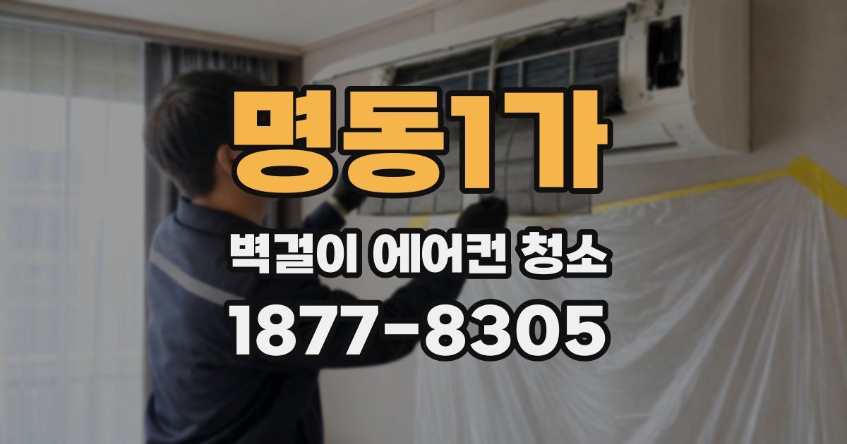명동1가 벽걸이 에어컨 청소
