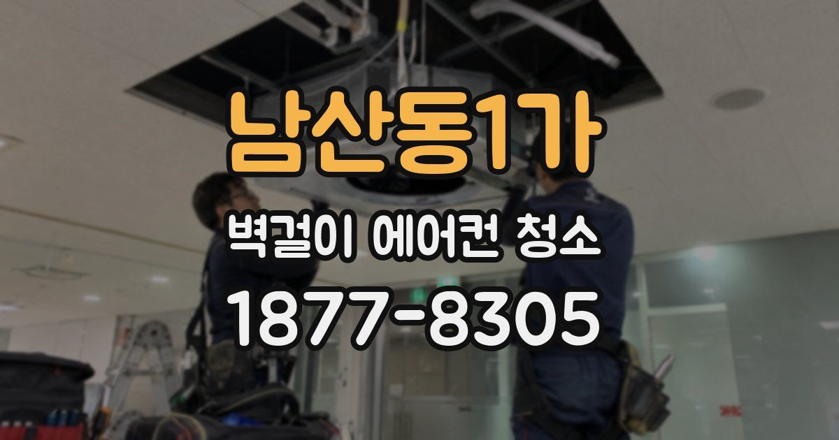 남산동1가 벽걸이 에어컨 청소