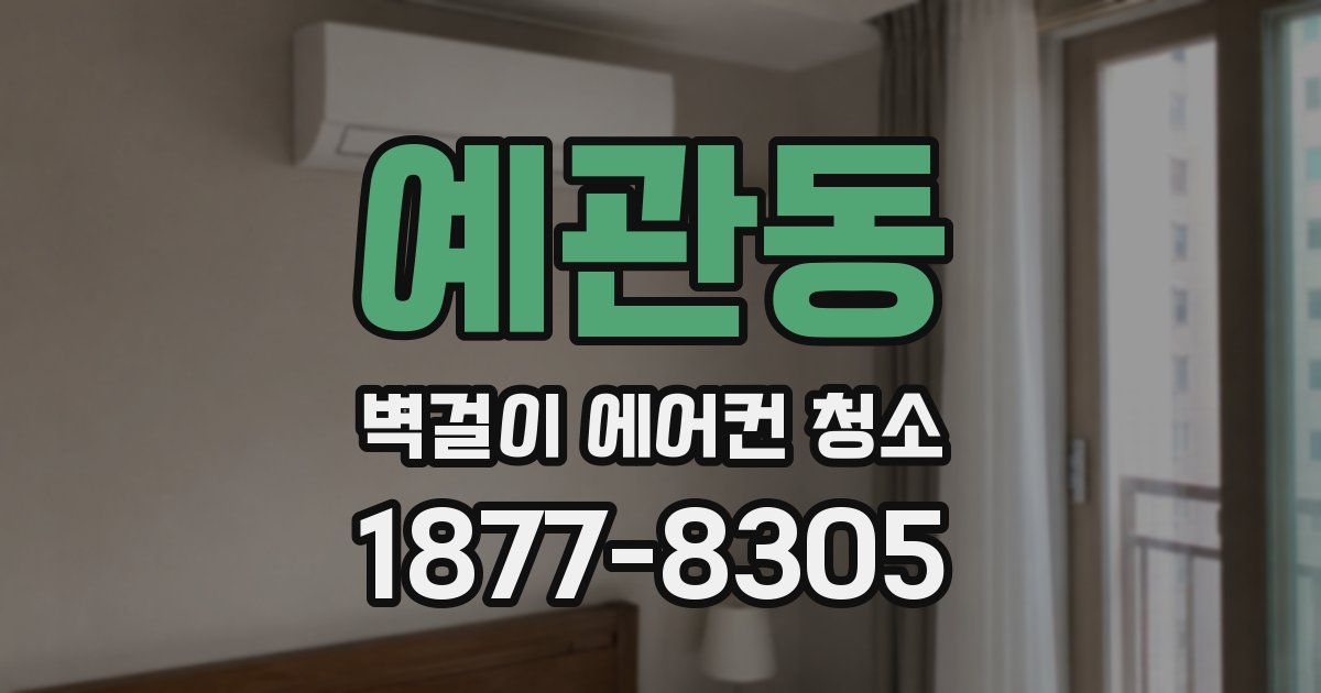 예관동 벽걸이 에어컨 청소