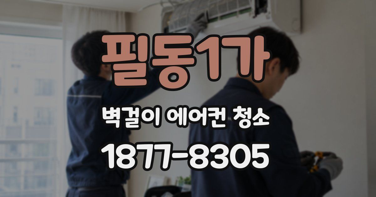 필동1가 벽걸이 에어컨 청소