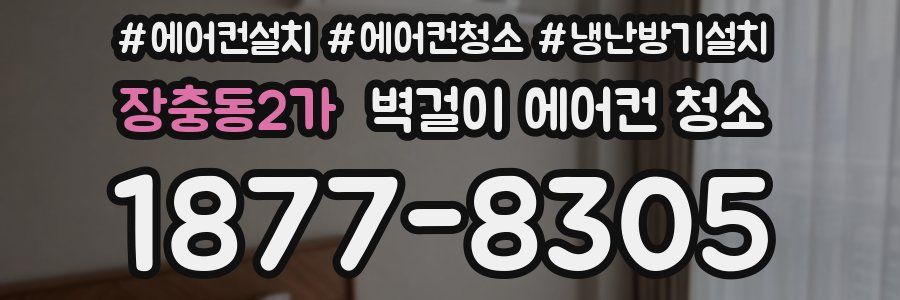 장충동2가 벽걸이 에어컨 청소