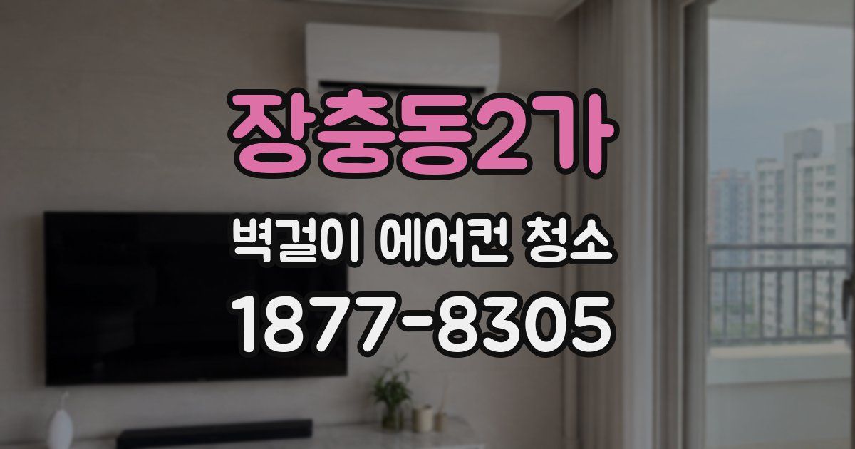 장충동2가 벽걸이 에어컨 청소