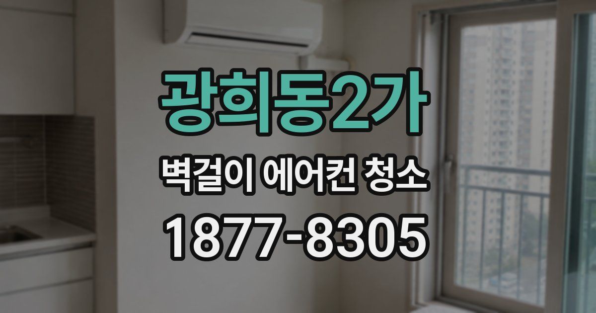 광희동2가 벽걸이 에어컨 청소