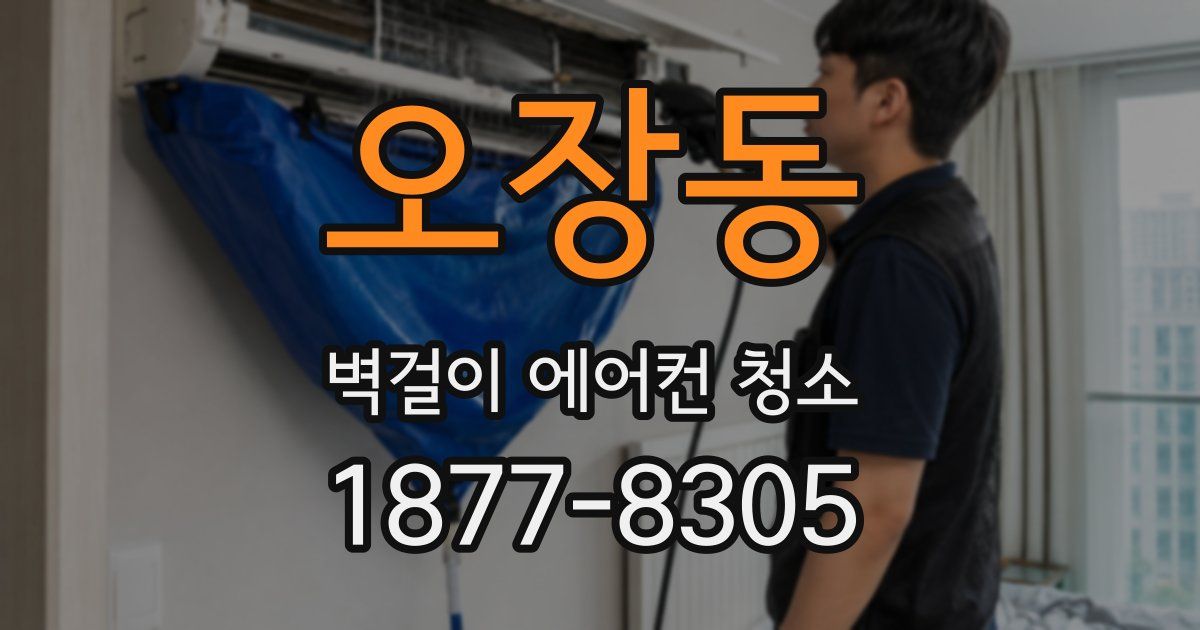 오장동 벽걸이 에어컨 청소