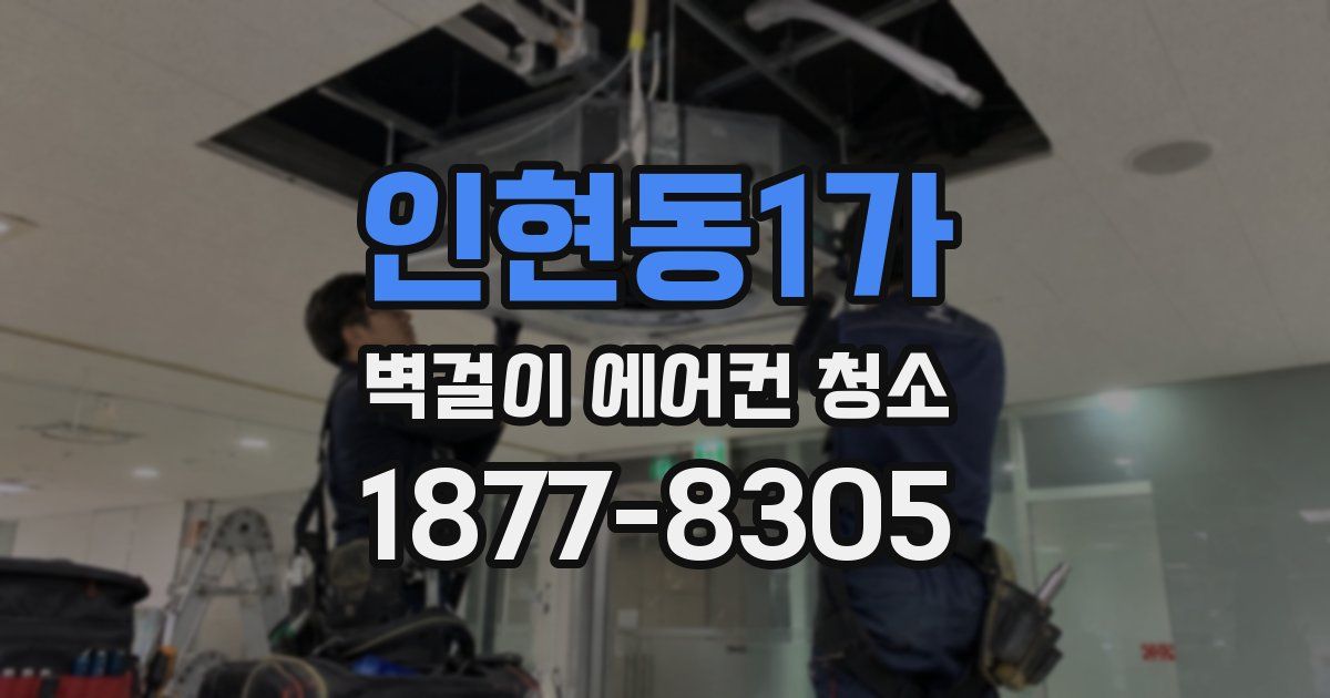 인현동1가 벽걸이 에어컨 청소