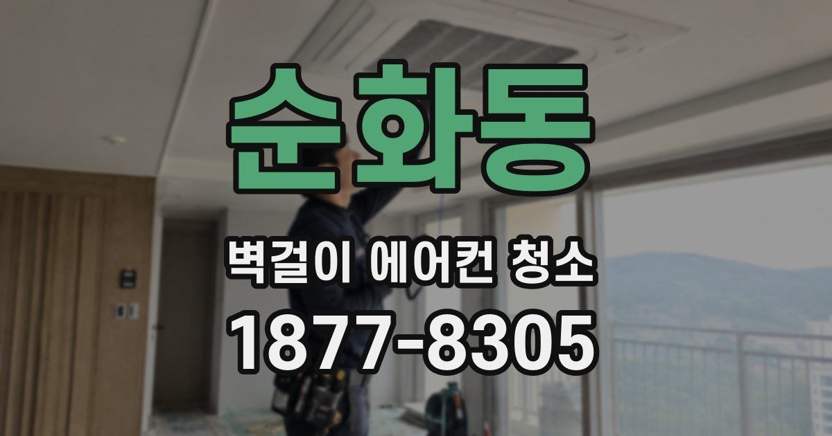 순화동 벽걸이 에어컨 청소