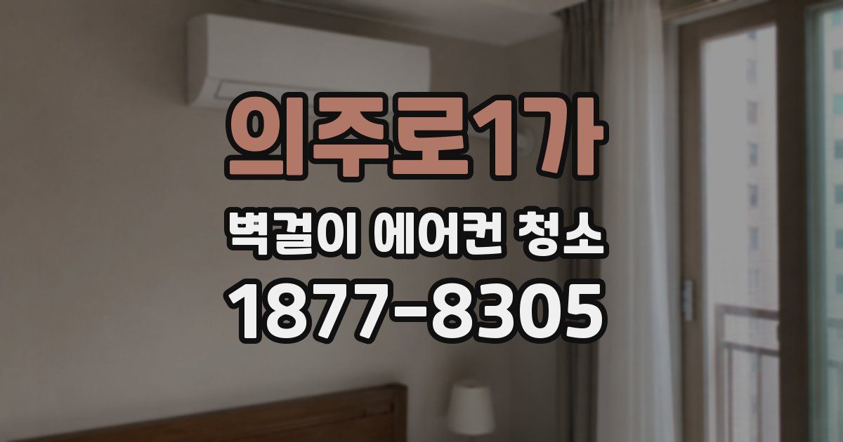 의주로1가 벽걸이 에어컨 청소