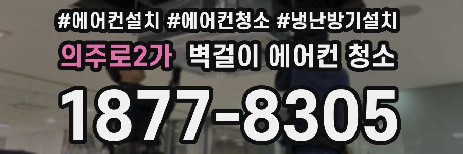 의주로2가 벽걸이 에어컨 청소