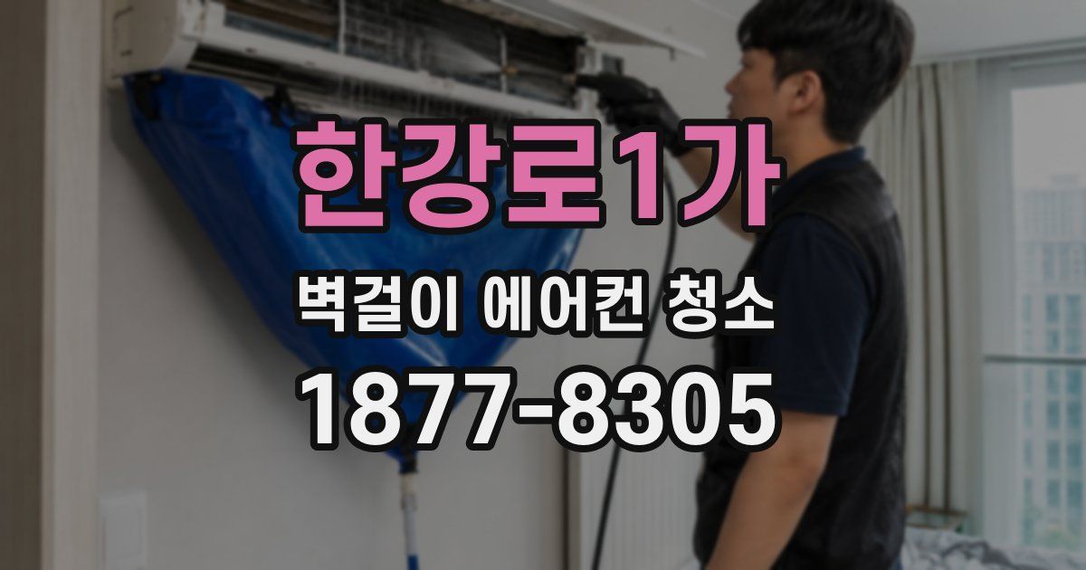한강로1가 벽걸이 에어컨 청소