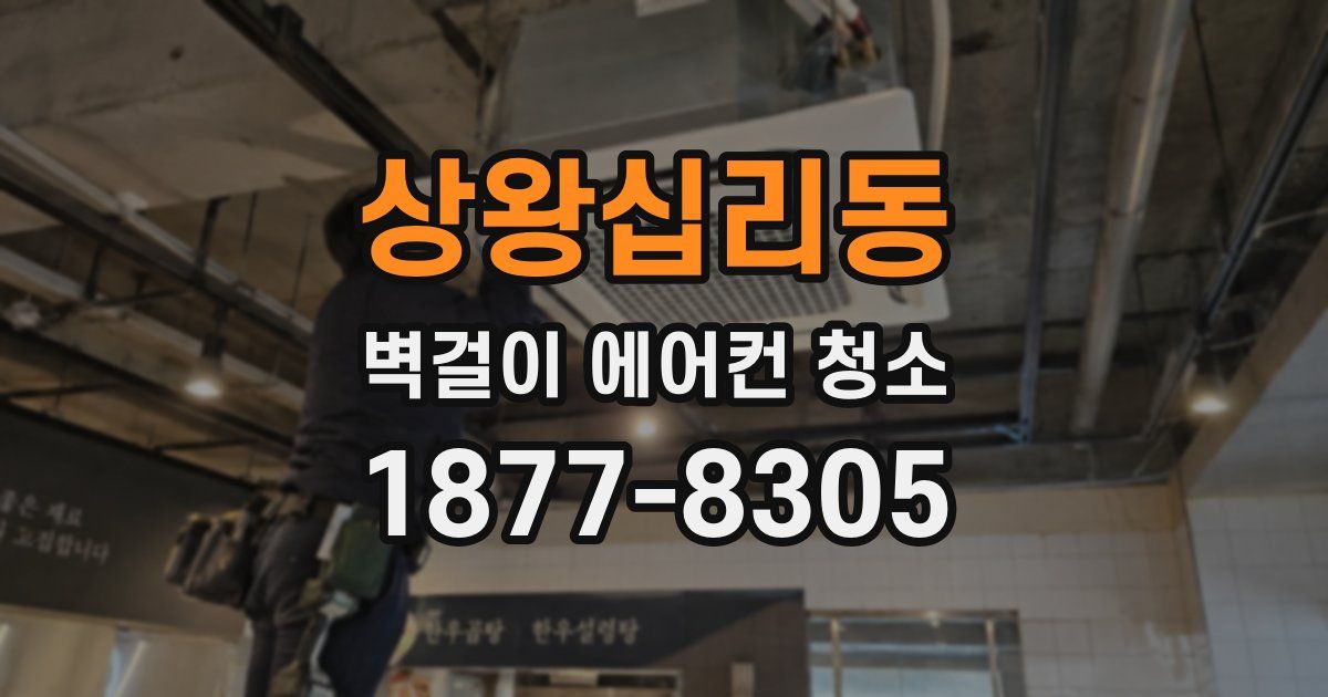 상왕십리동 벽걸이 에어컨 청소