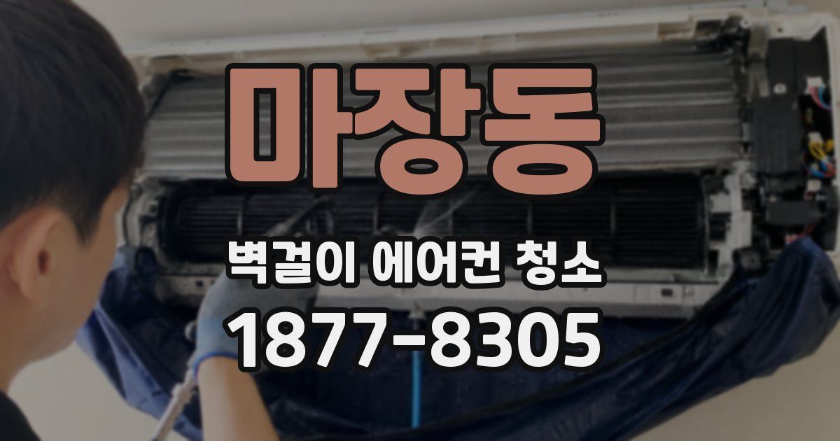 마장동 벽걸이 에어컨 청소