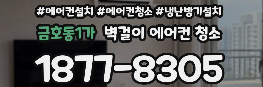 금호동1가 벽걸이 에어컨 청소