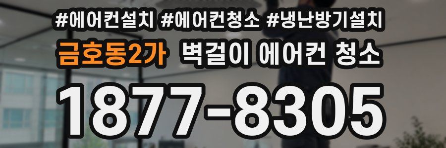 금호동2가 벽걸이 에어컨 청소