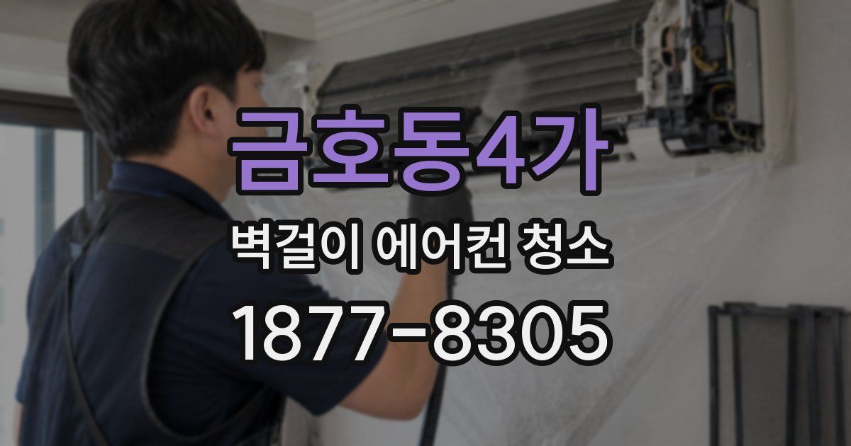 금호동4가 벽걸이 에어컨 청소