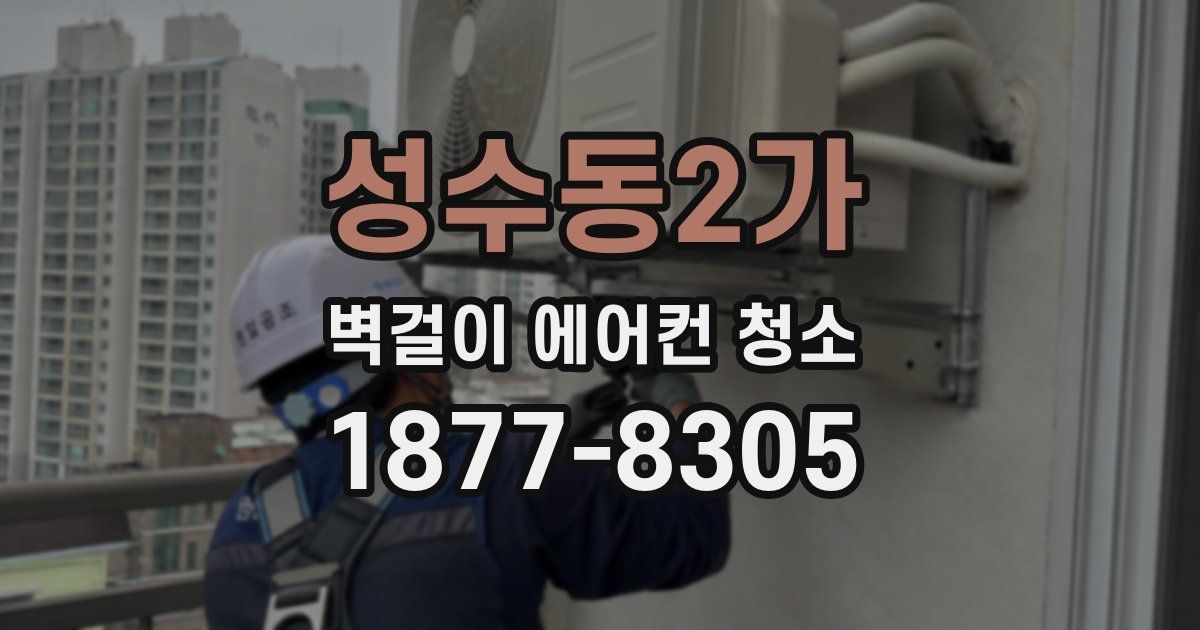 성수동2가 벽걸이 에어컨 청소