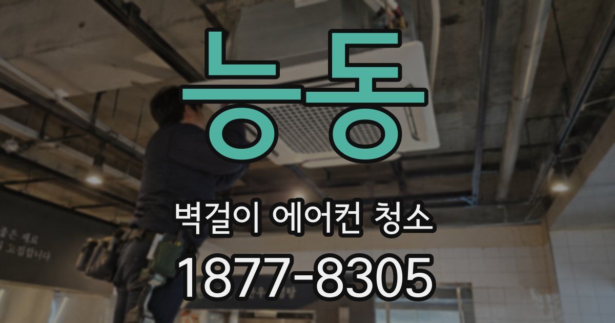 능동 벽걸이 에어컨 청소