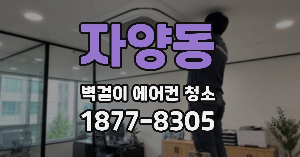 자양동 벽걸이 에어컨 청소