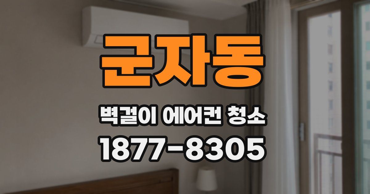 군자동 벽걸이 에어컨 청소
