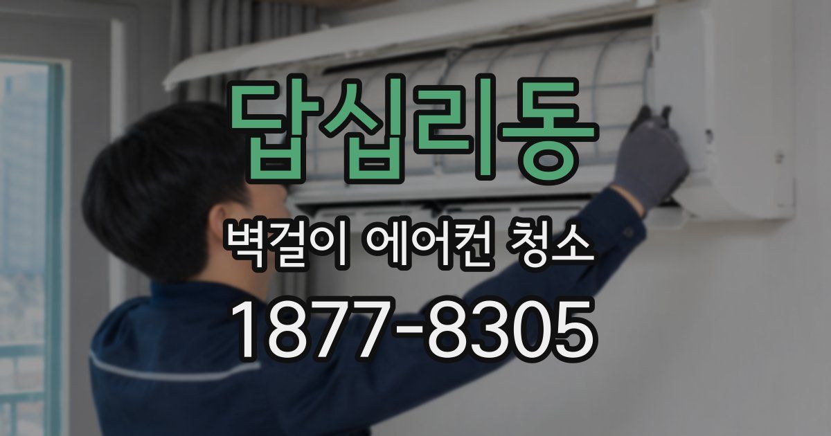 답십리동 벽걸이 에어컨 청소