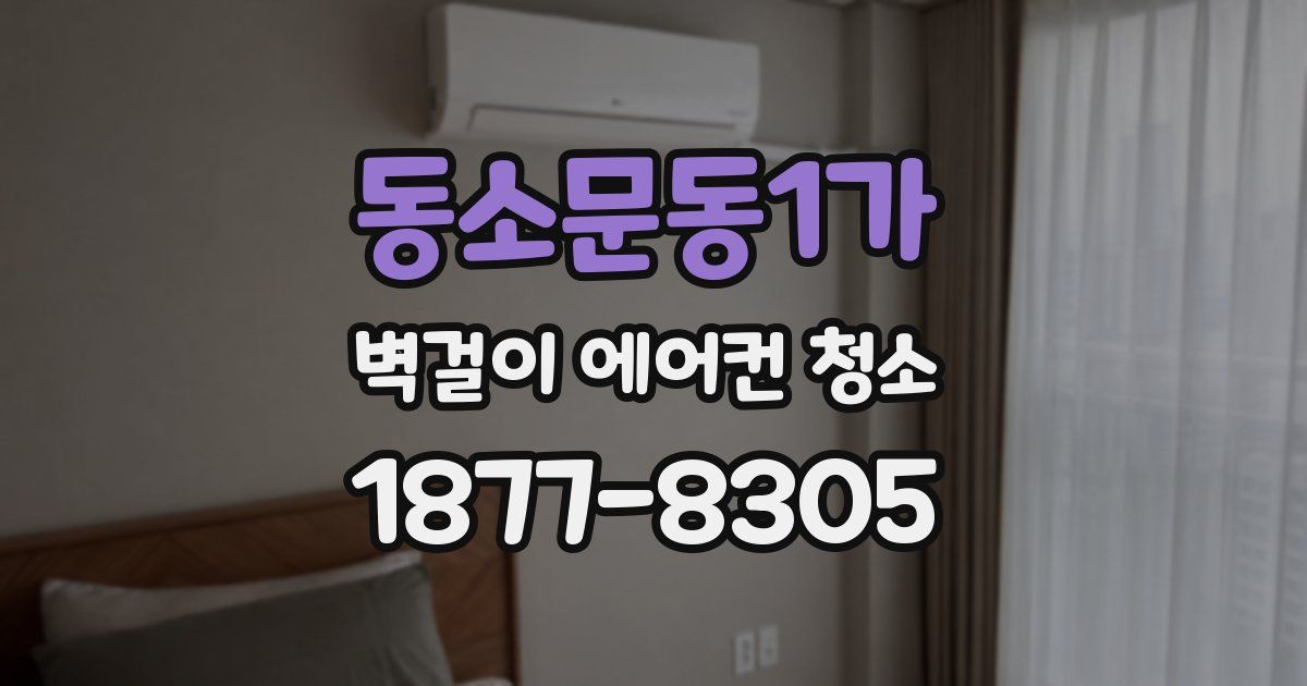 동소문동1가 벽걸이 에어컨 청소