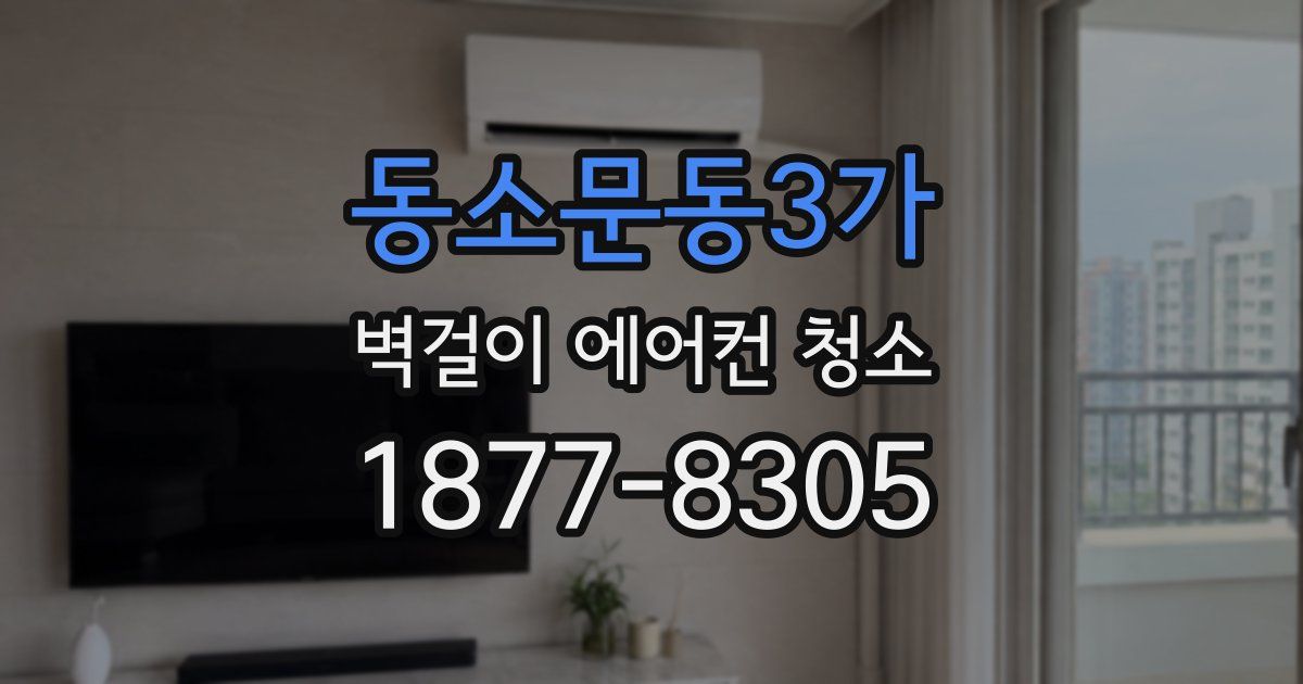 동소문동3가 벽걸이 에어컨 청소