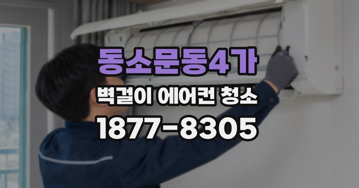 동소문동4가 벽걸이 에어컨 청소