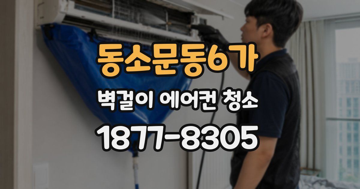 동소문동6가 벽걸이 에어컨 청소