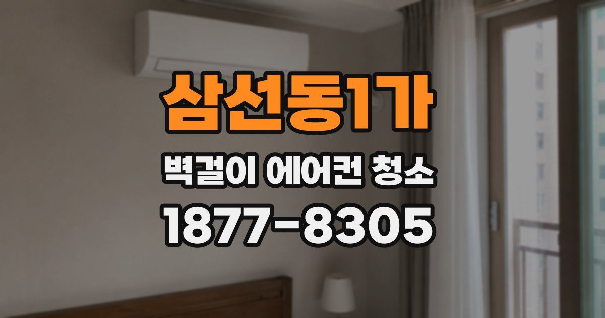 삼선동1가 벽걸이 에어컨 청소