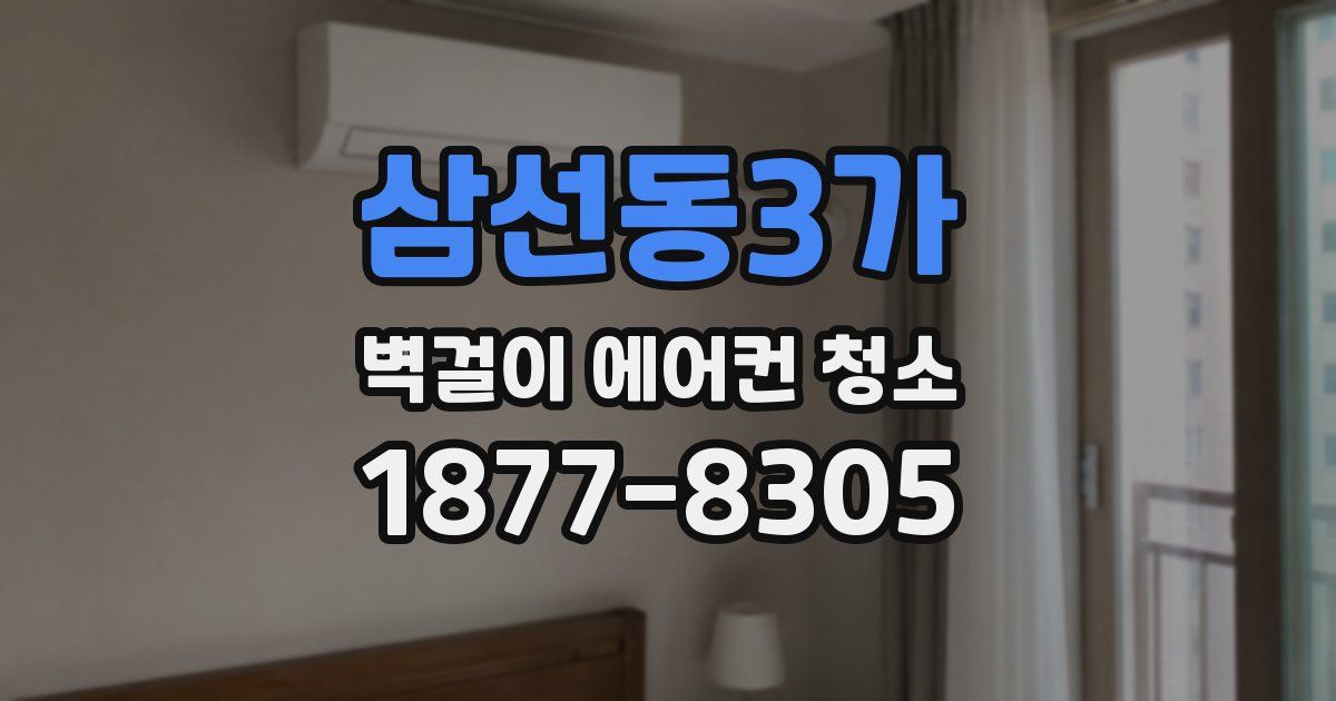 삼선동3가 벽걸이 에어컨 청소