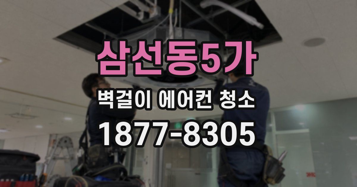 삼선동5가 벽걸이 에어컨 청소