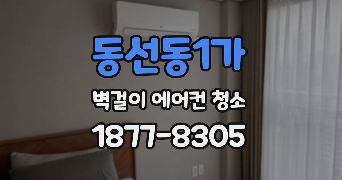 동선동1가 벽걸이 에어컨 청소