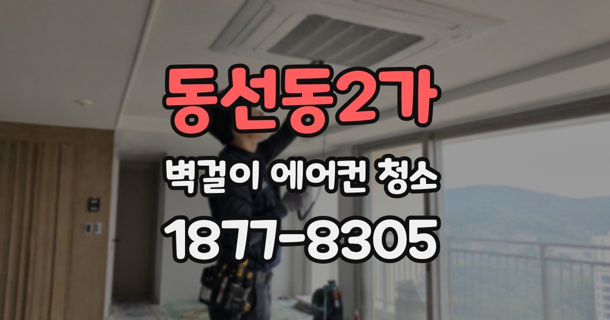 동선동2가 벽걸이 에어컨 청소