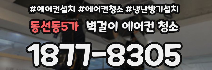 동선동5가 벽걸이 에어컨 청소