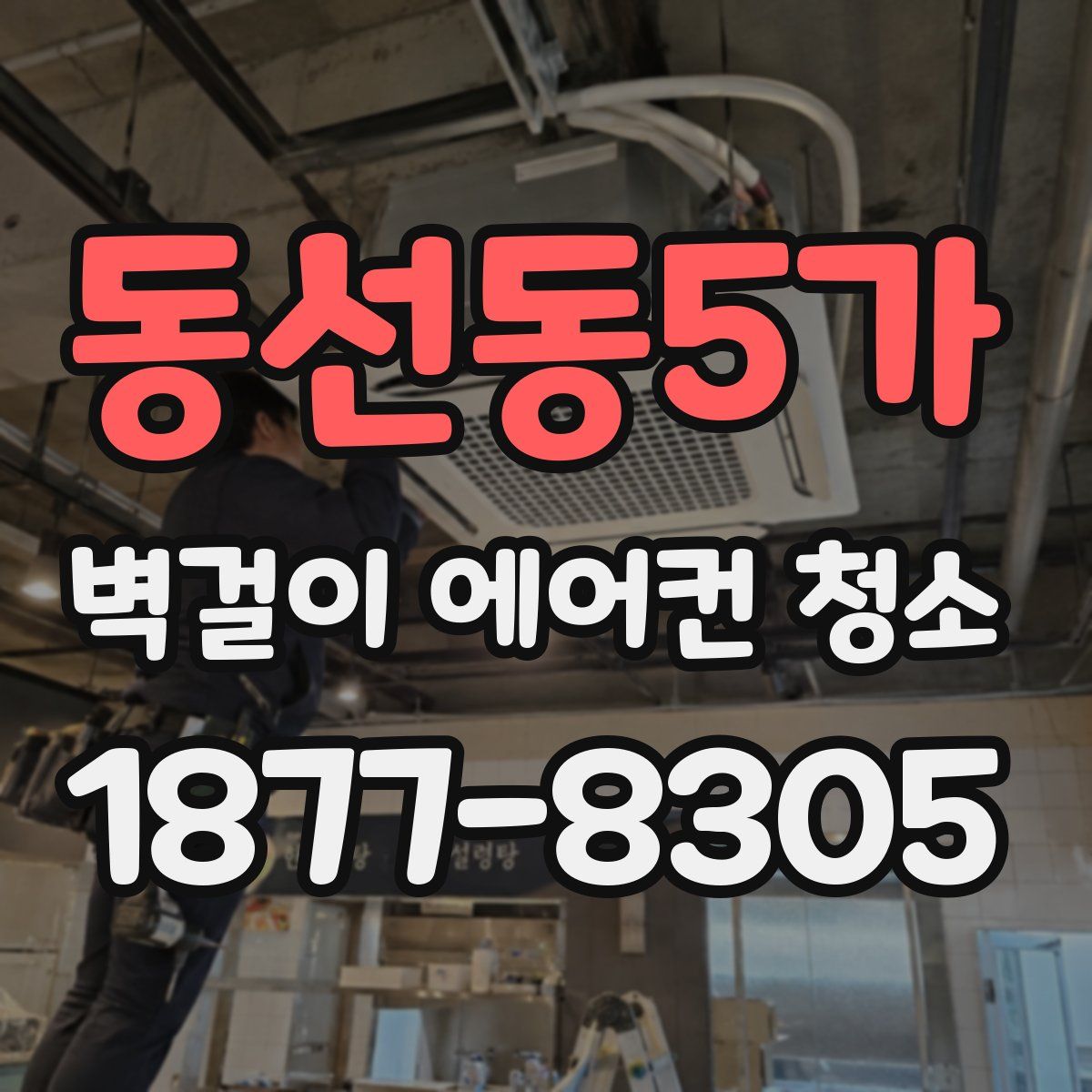 동선동5가 벽걸이 에어컨 청소