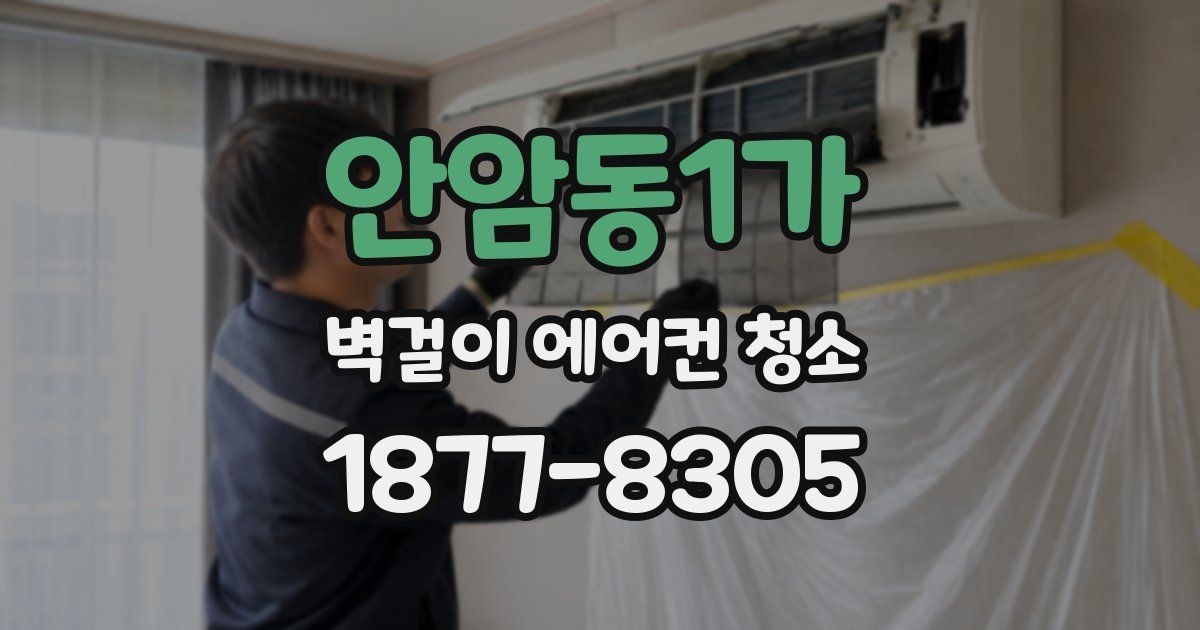 안암동1가 벽걸이 에어컨 청소