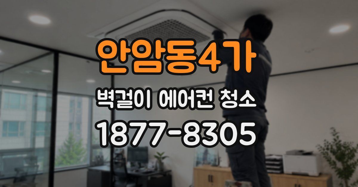 안암동4가 벽걸이 에어컨 청소