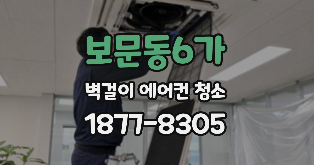 보문동6가 벽걸이 에어컨 청소