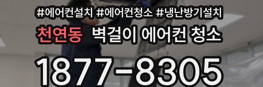 천연동 벽걸이 에어컨 청소